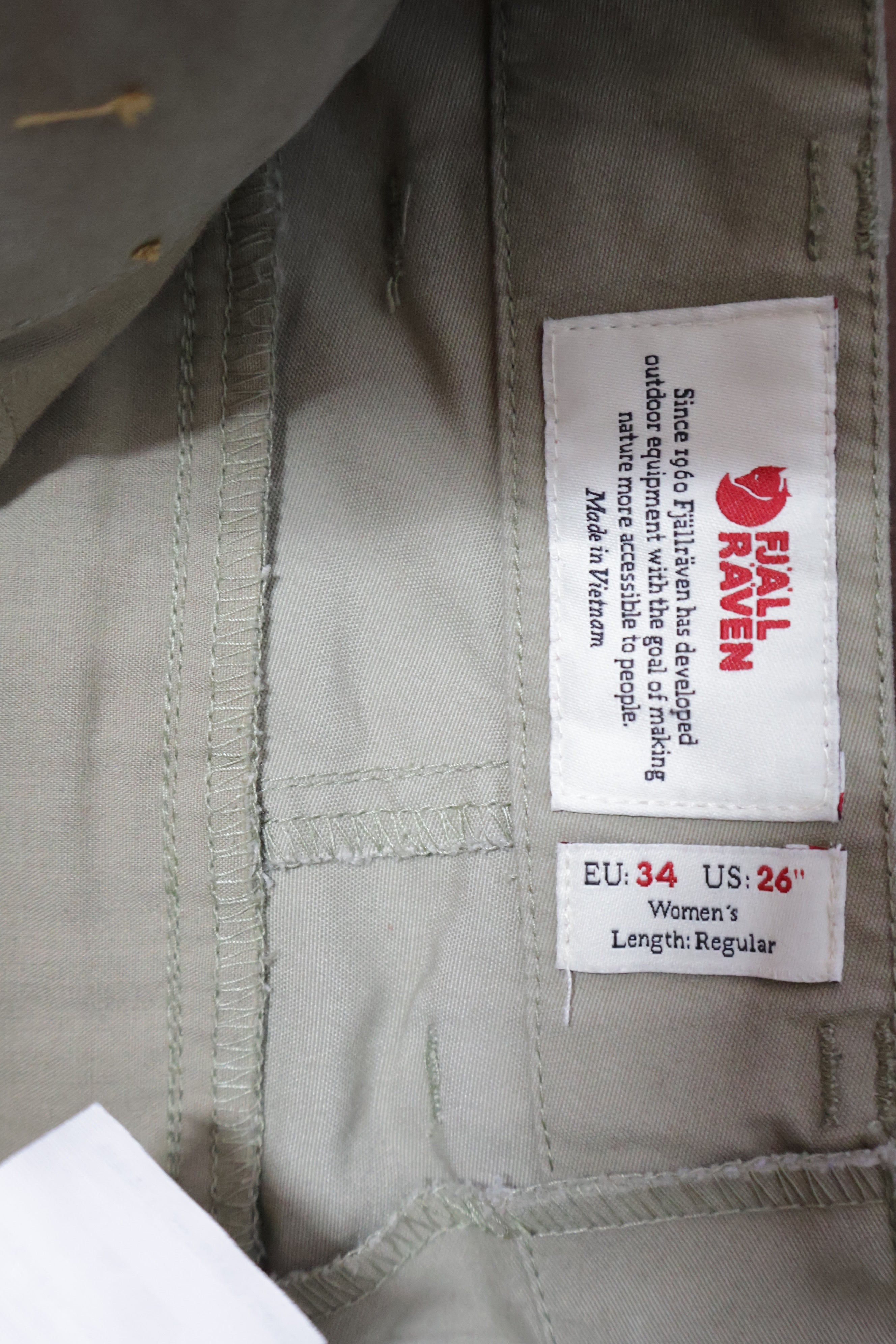 Pantaloni Fjall Raven - marimea XS - Femei