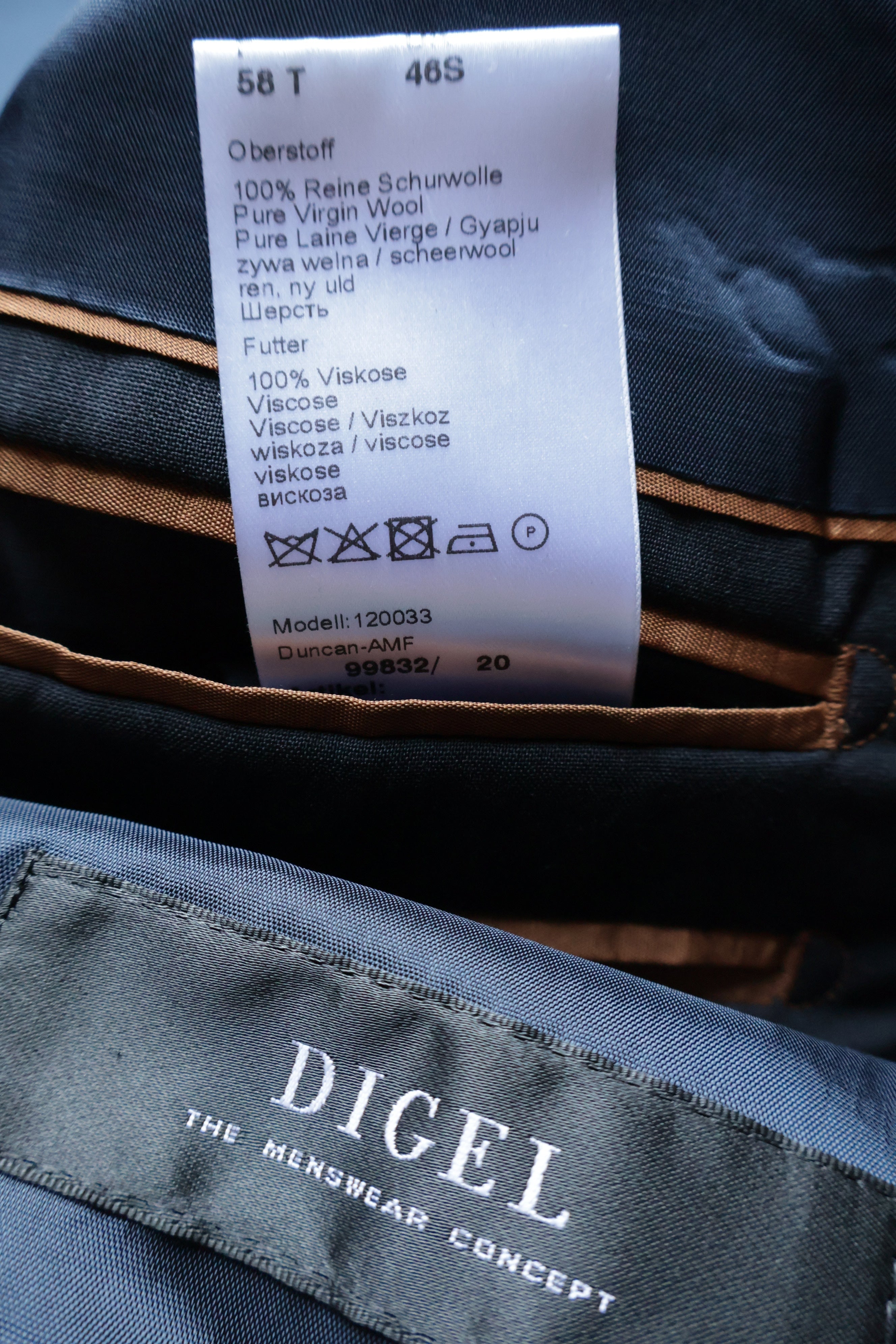 Costum (100%lana) Diegel - marimea 3XL - Barbati