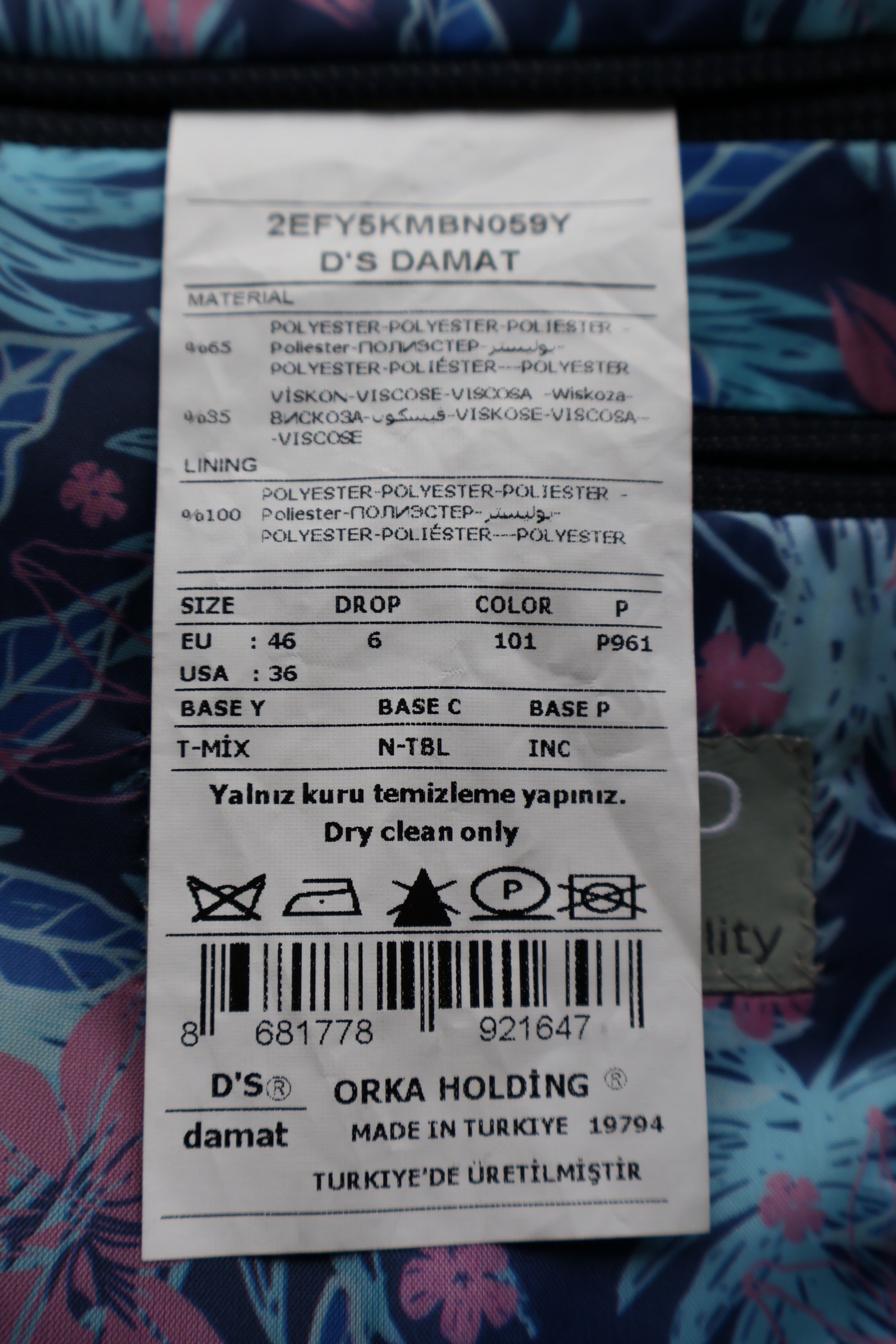 Sacou Damat - marimea S/M - Barbati