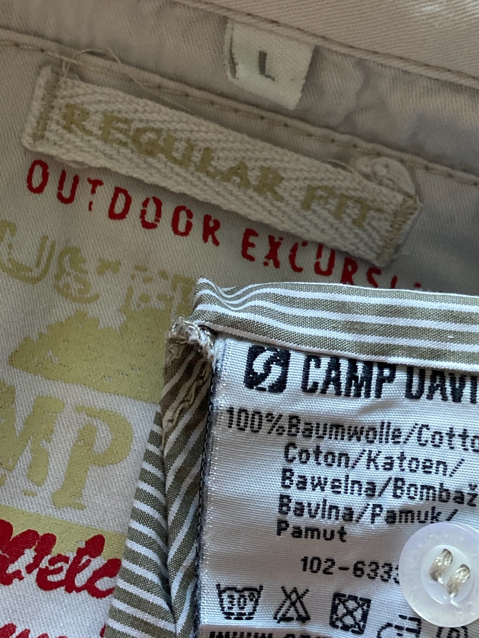 Camasa Camp David - marimea L
