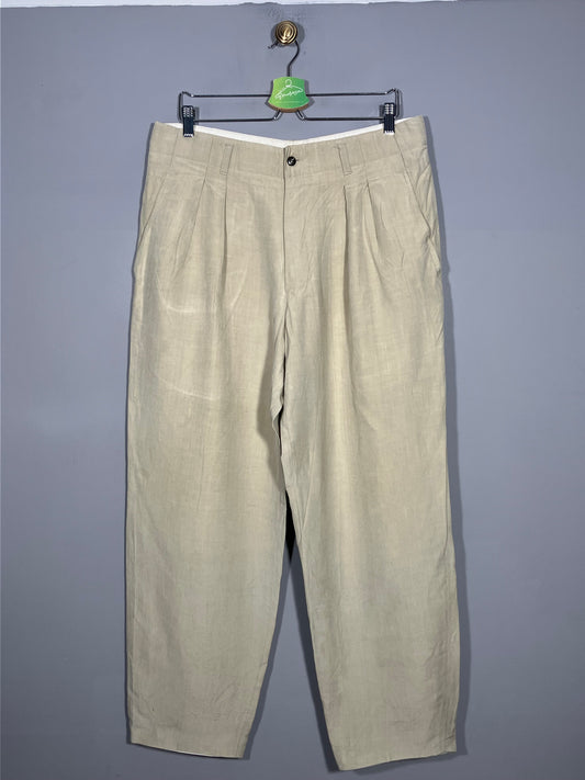 Pantaloni (60%matase/40%in) Hugo Boss - marimea L