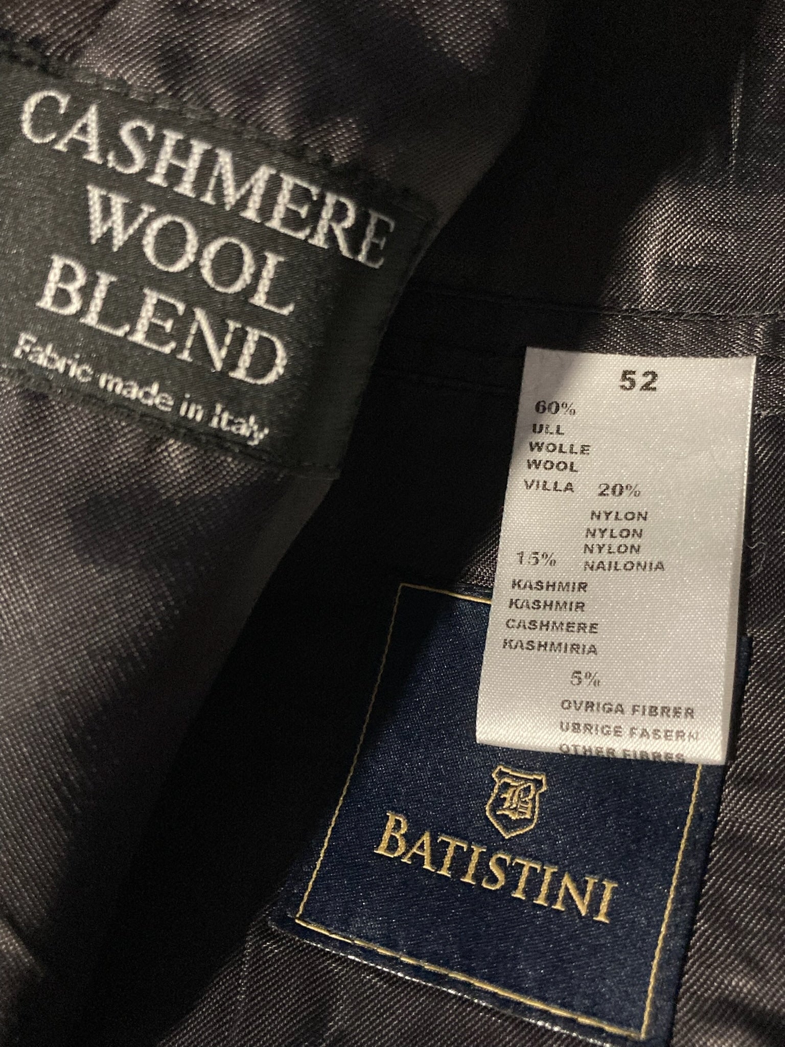 Palton Batistini (cashmere&wool blend) - marimea 52 - L/XL