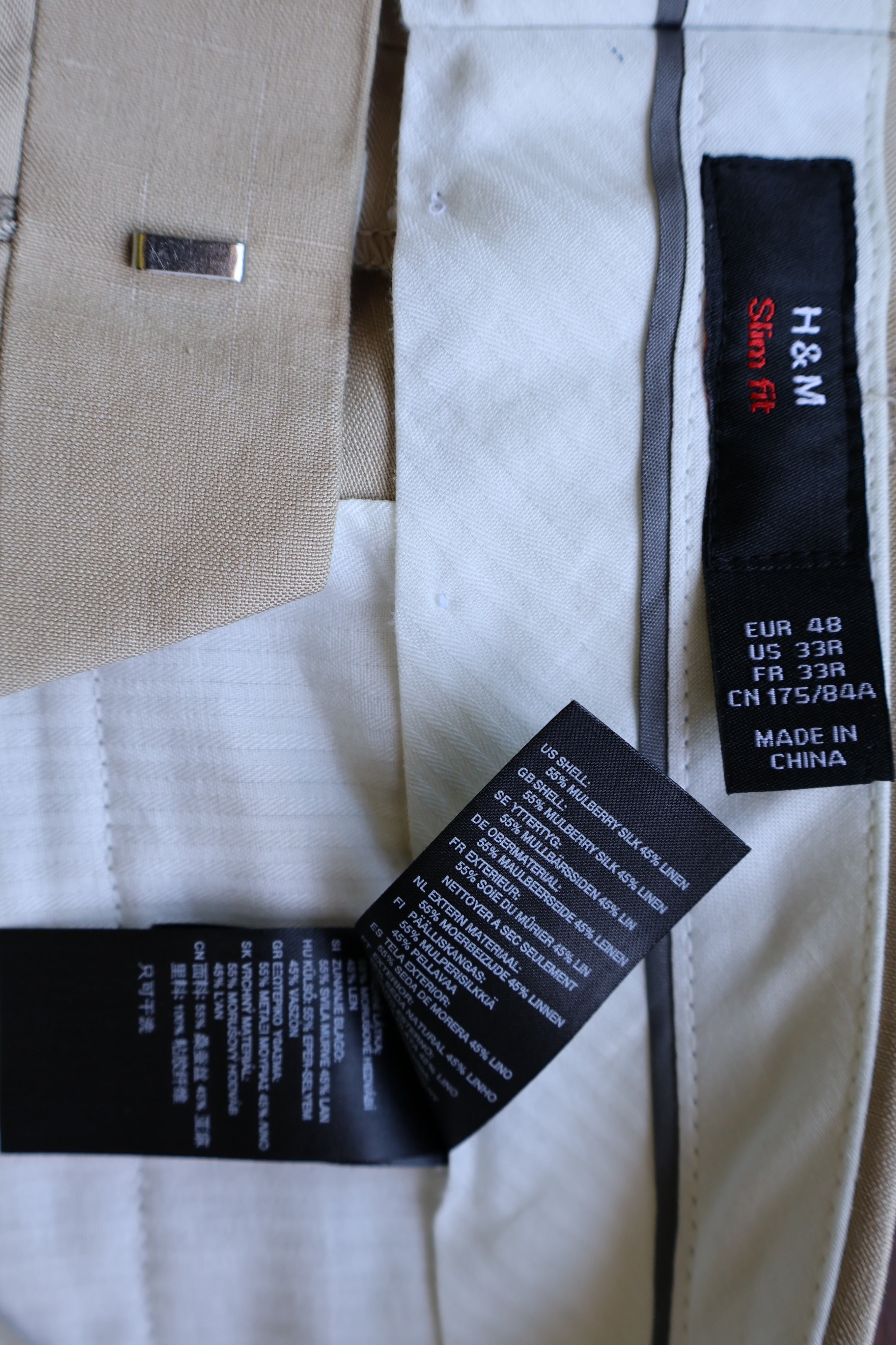 Pantaloni (matase&in) H&M - marimea S/M - Barbati