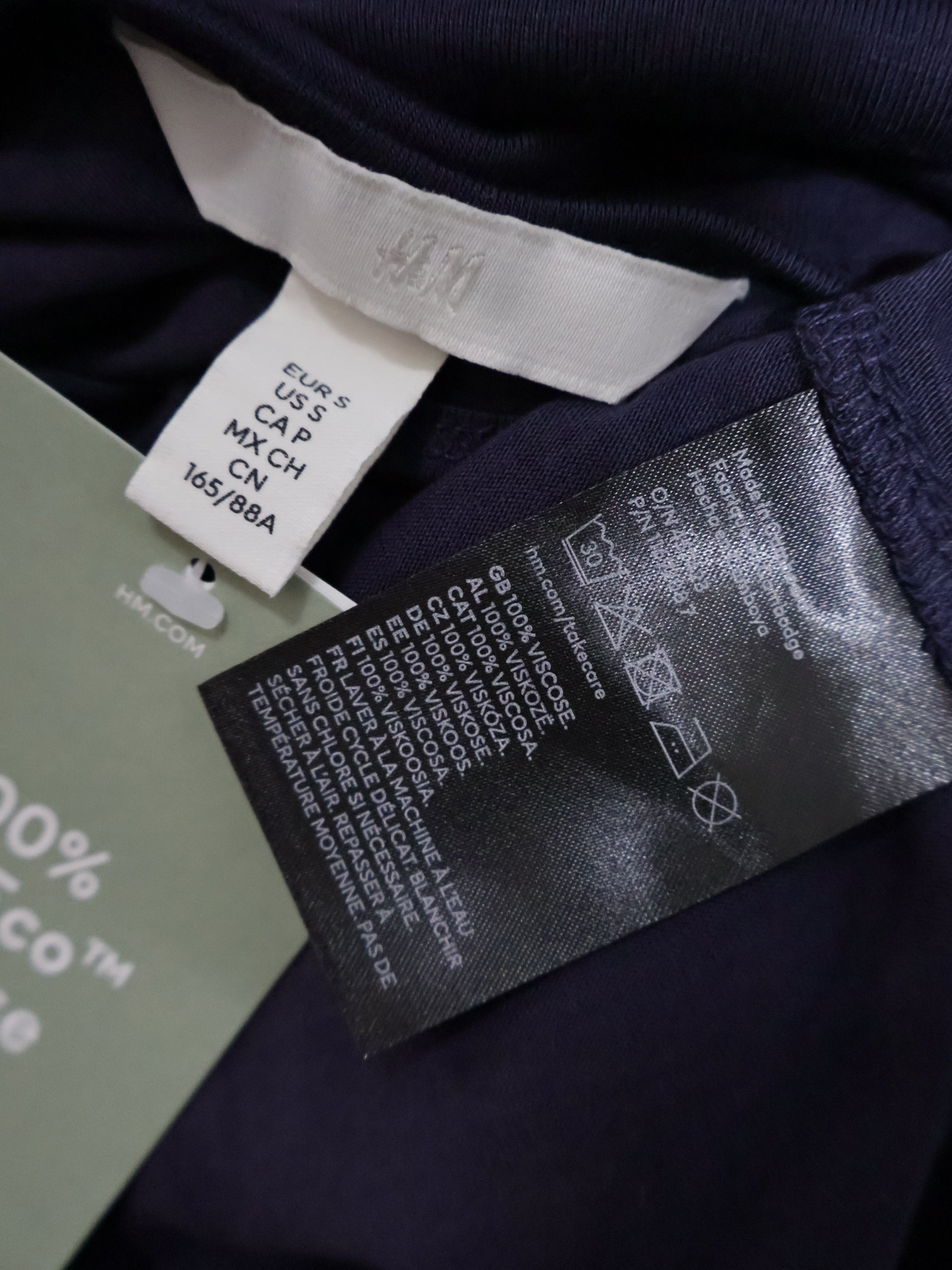 Tricou (100%vascoza) H&M - marimea S - Femei