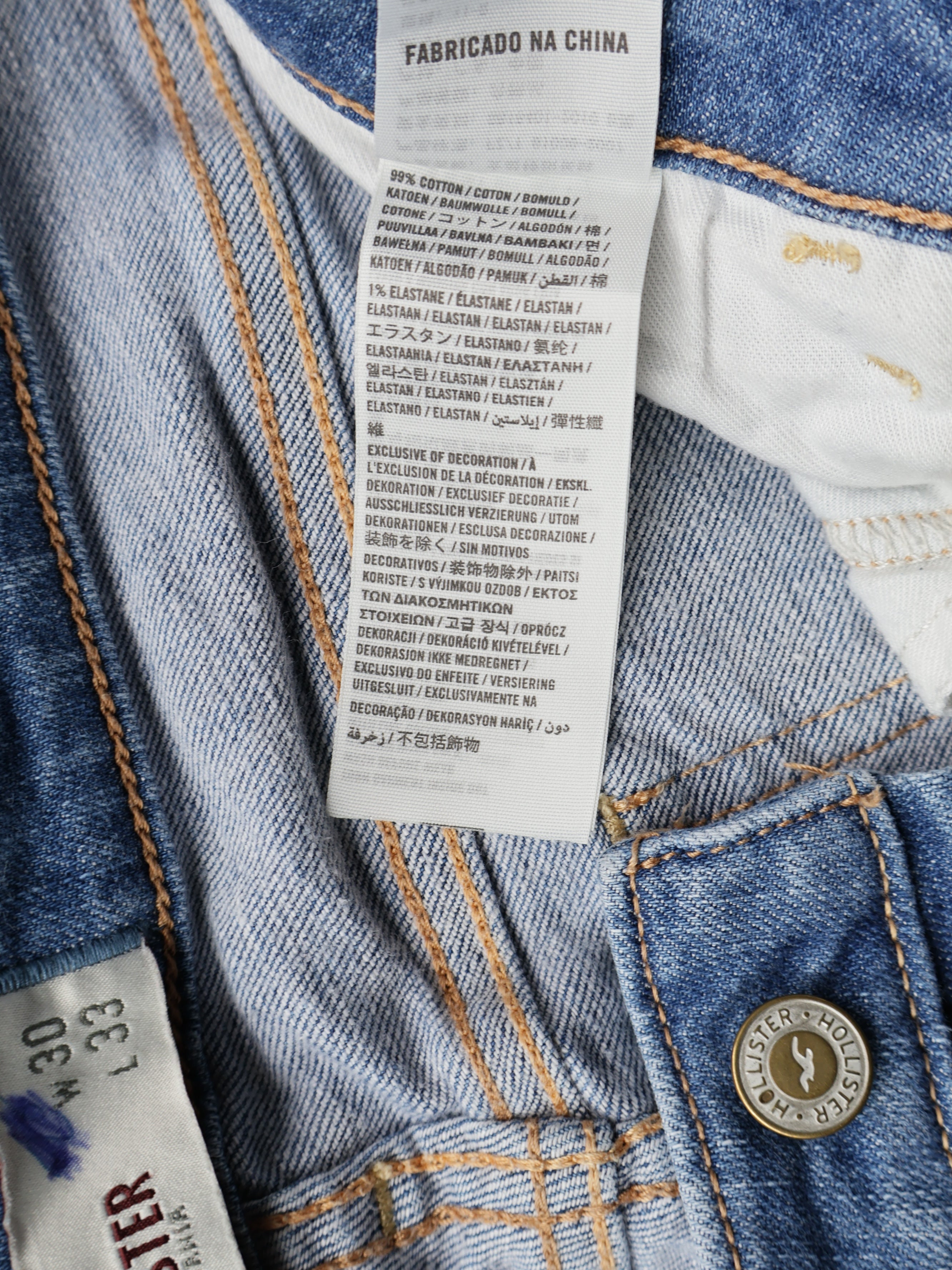 Blugi Hollister - marimea L W30/L33 - Femei