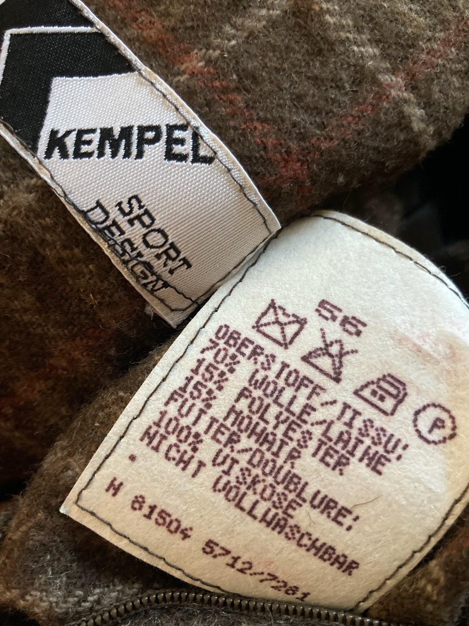 Palton (lana&mohair) Kempel - marimea XXL - Barbati