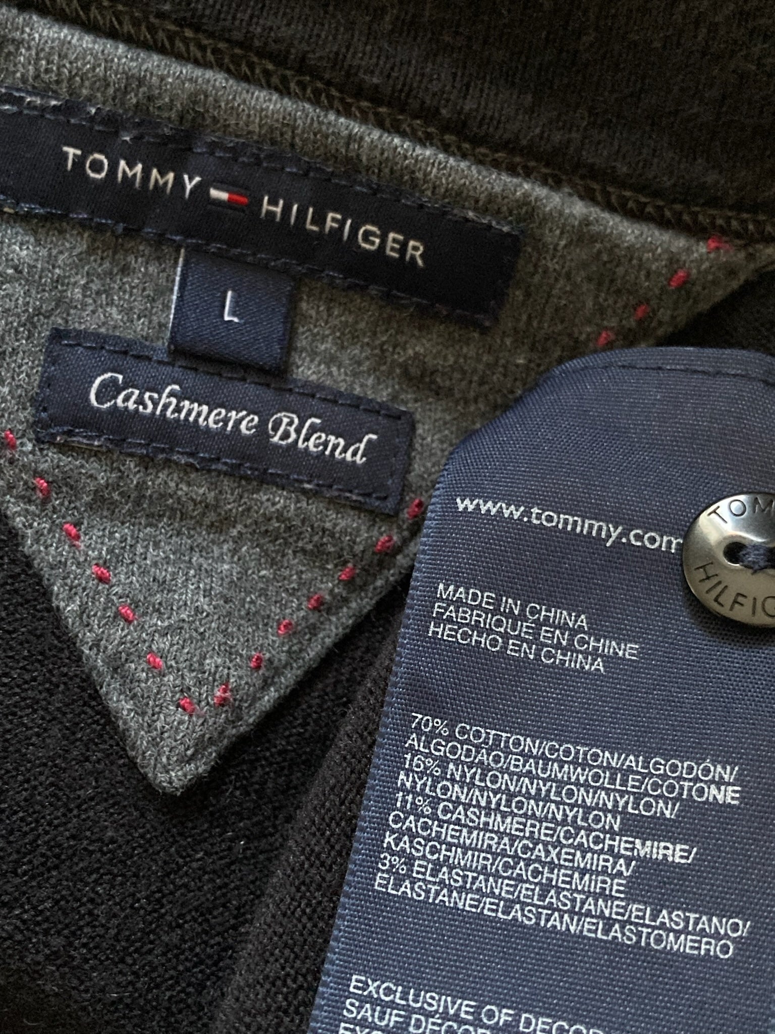 Bluza (cardigan) Tommy Hilfiger (11%cashmir) - marimea L