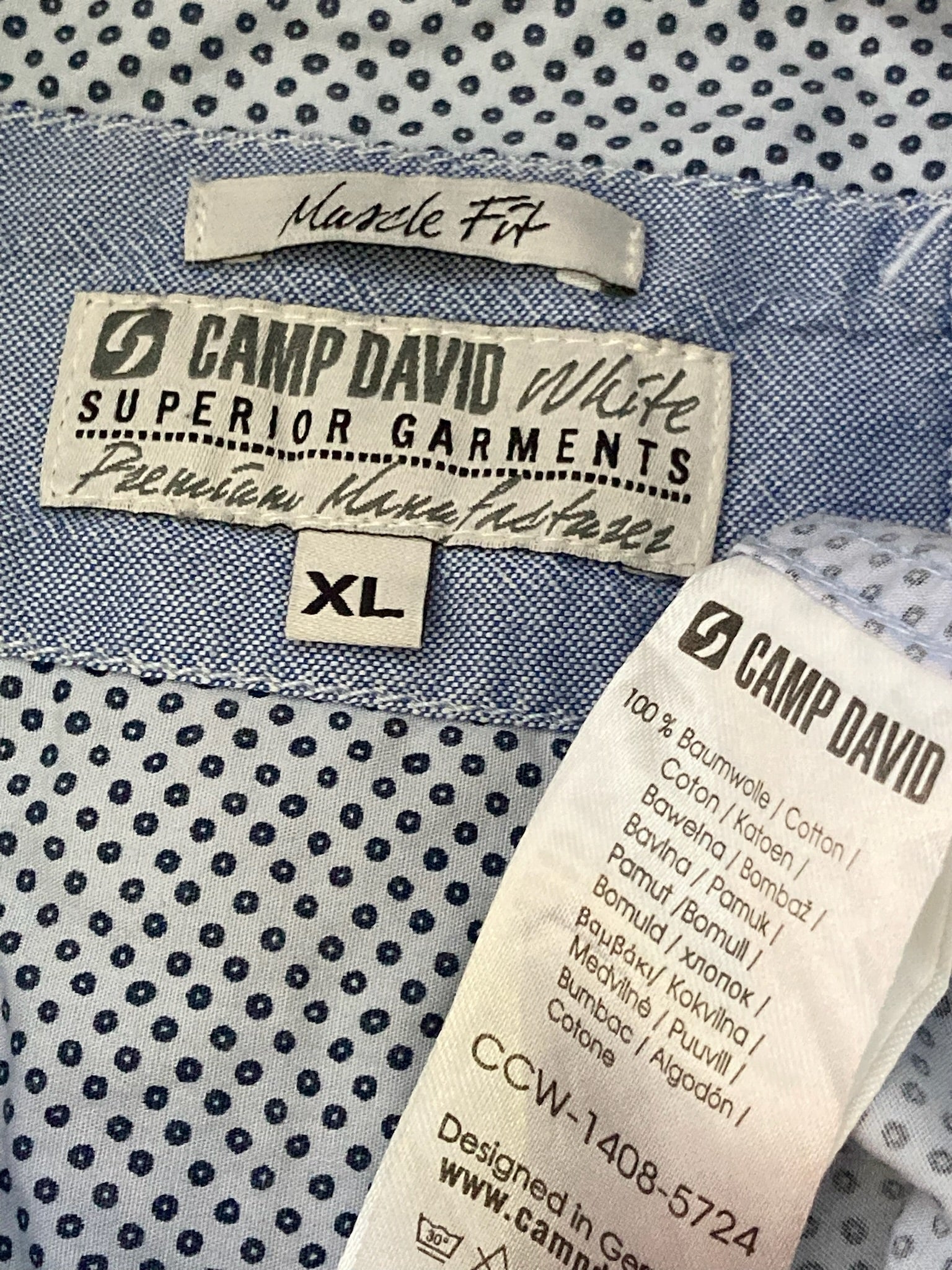 Camasa Camp David - marimea XL