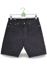 Blugi scurti Levi's negru mărime S vedere din față second-hand premium