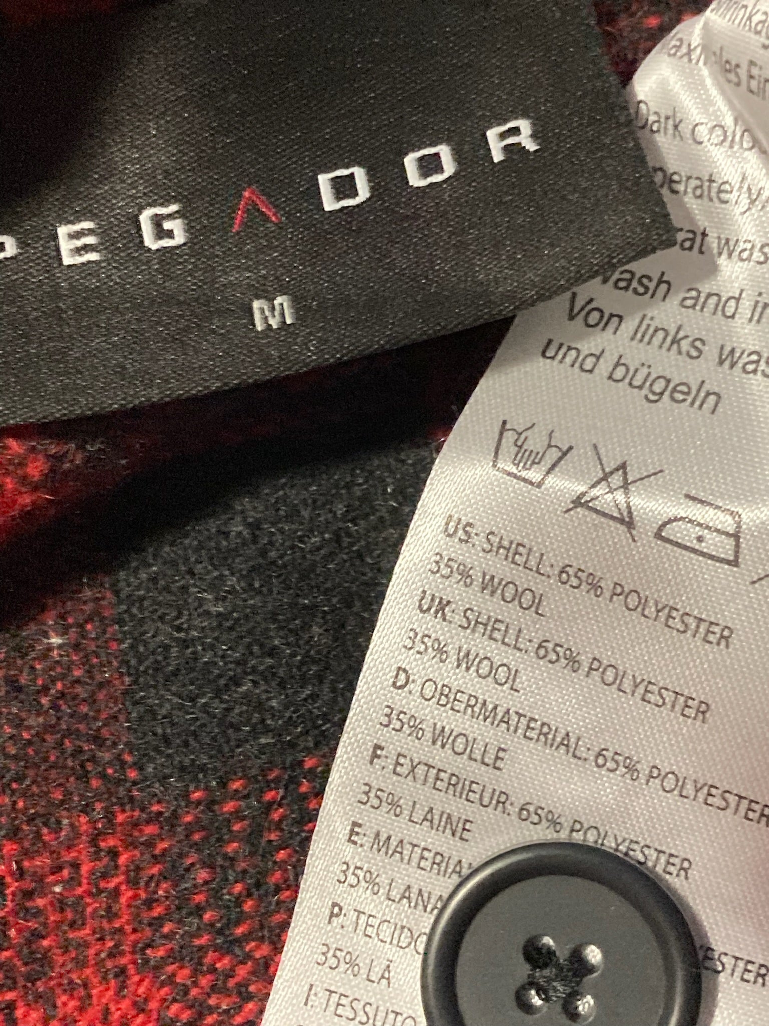 Geaca (jacheta) Pegador (35%lana) - marimea M (oversize)