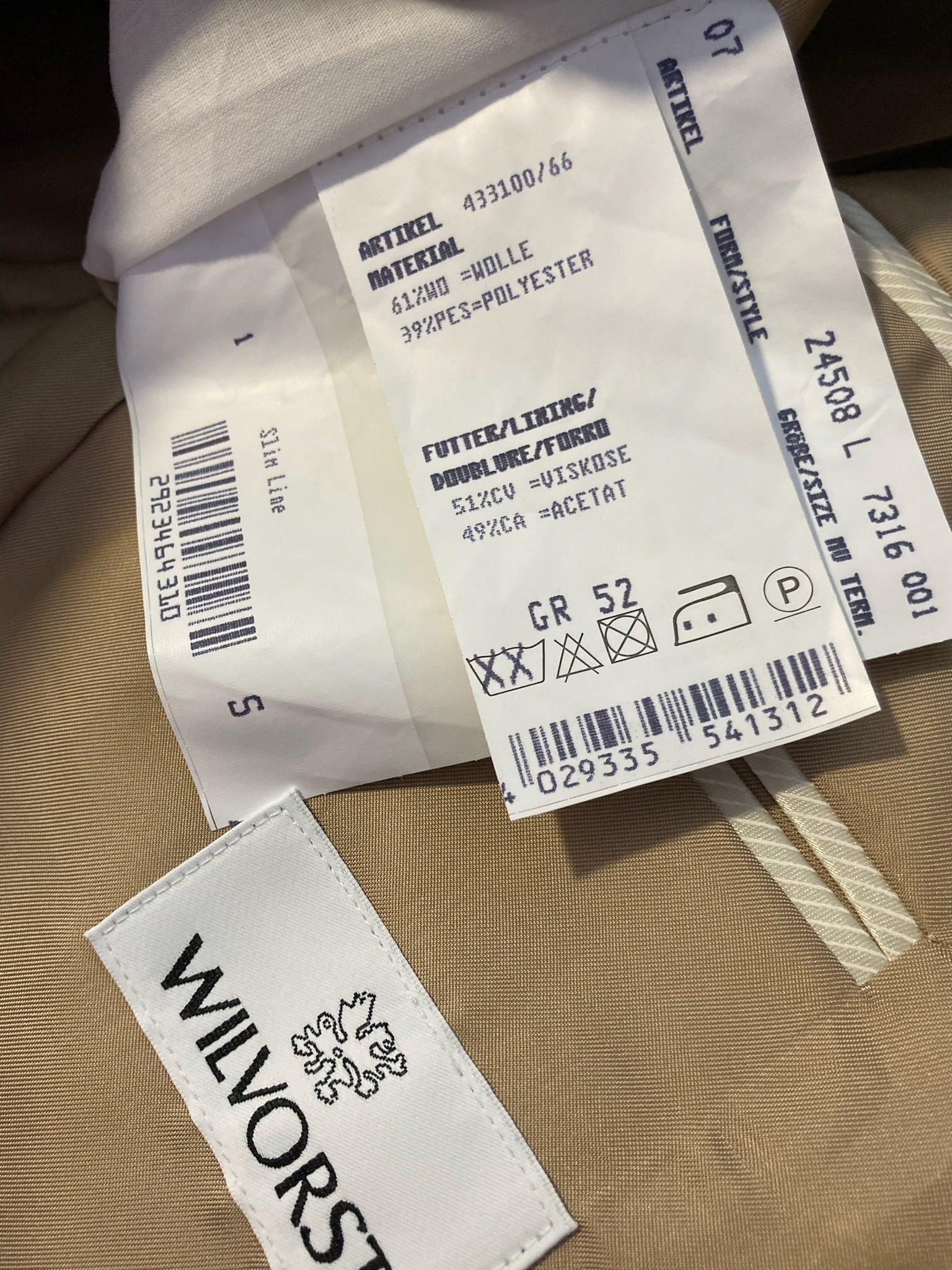 Costum Wilvorst - marimea 52 - L
