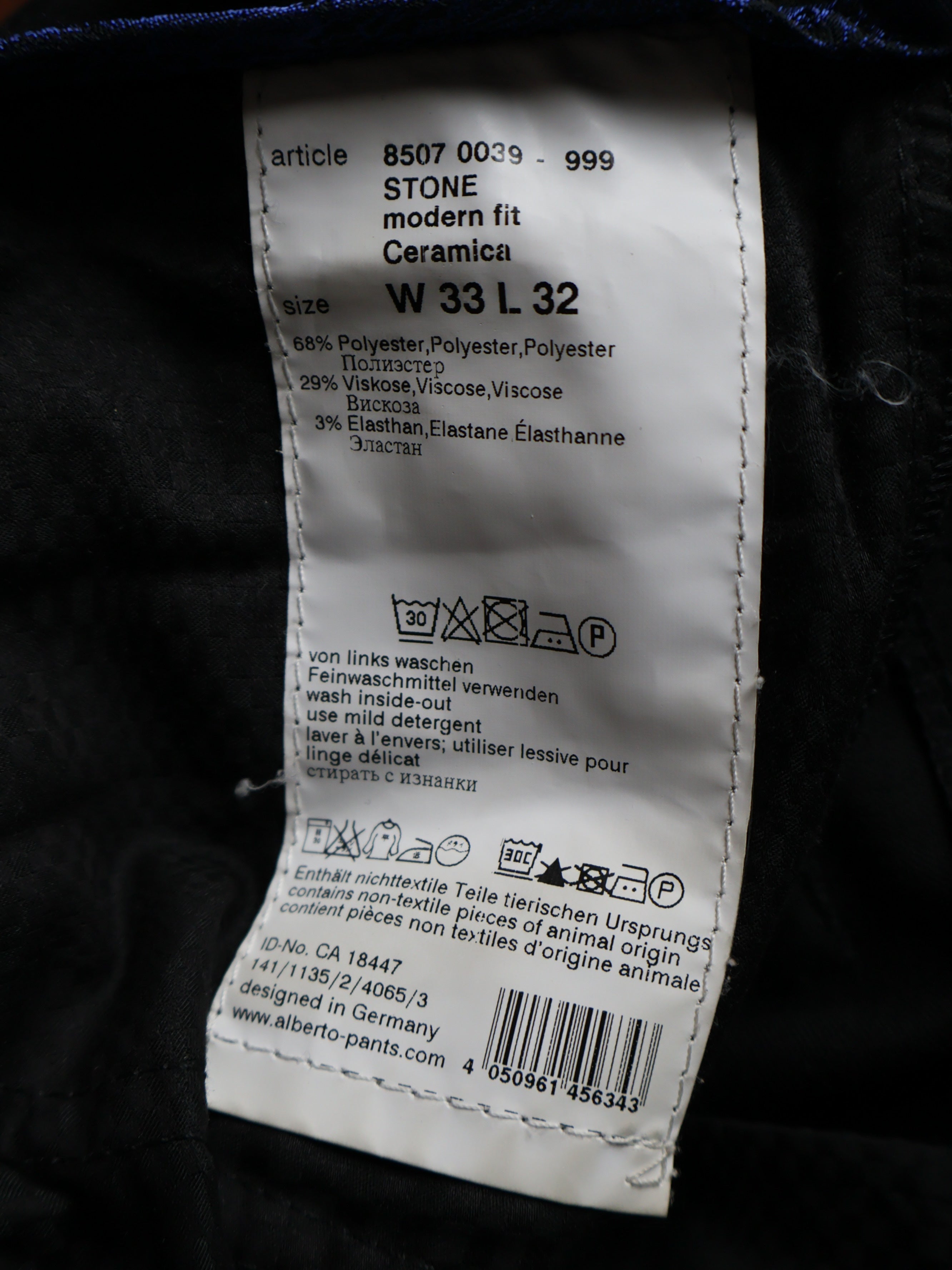 Pantaloni Alberto - marimea M W33/L32 - Barbati