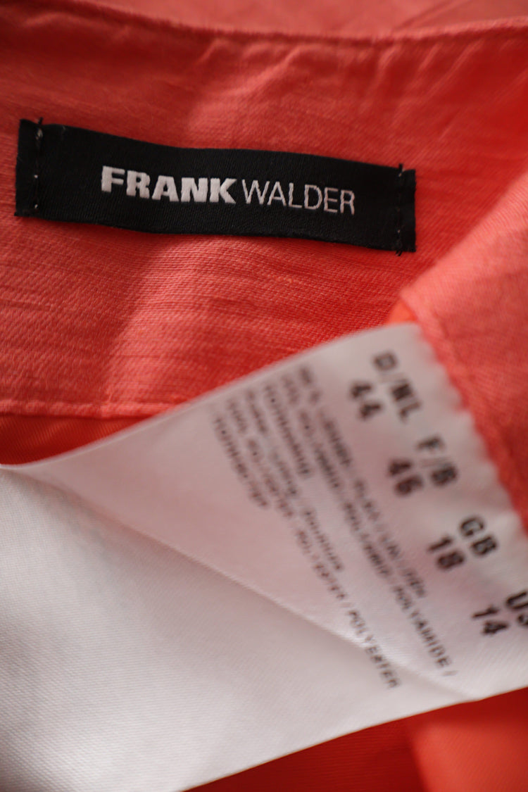 Fustă Frank Walder cu linie dreaptă din in – XL/XXL – Femei