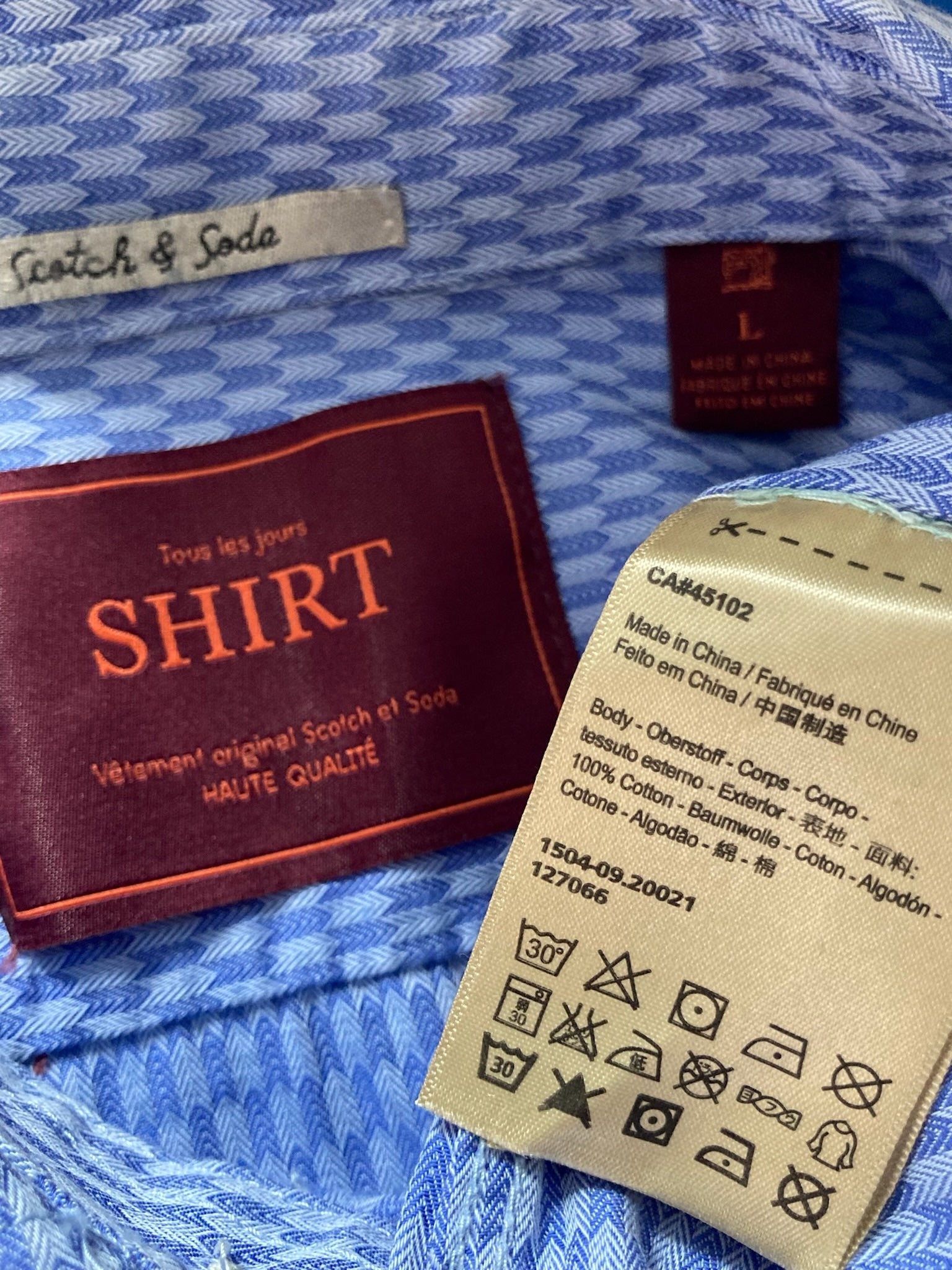 Camasa Scotch&Soda - marimea L (slim fit)