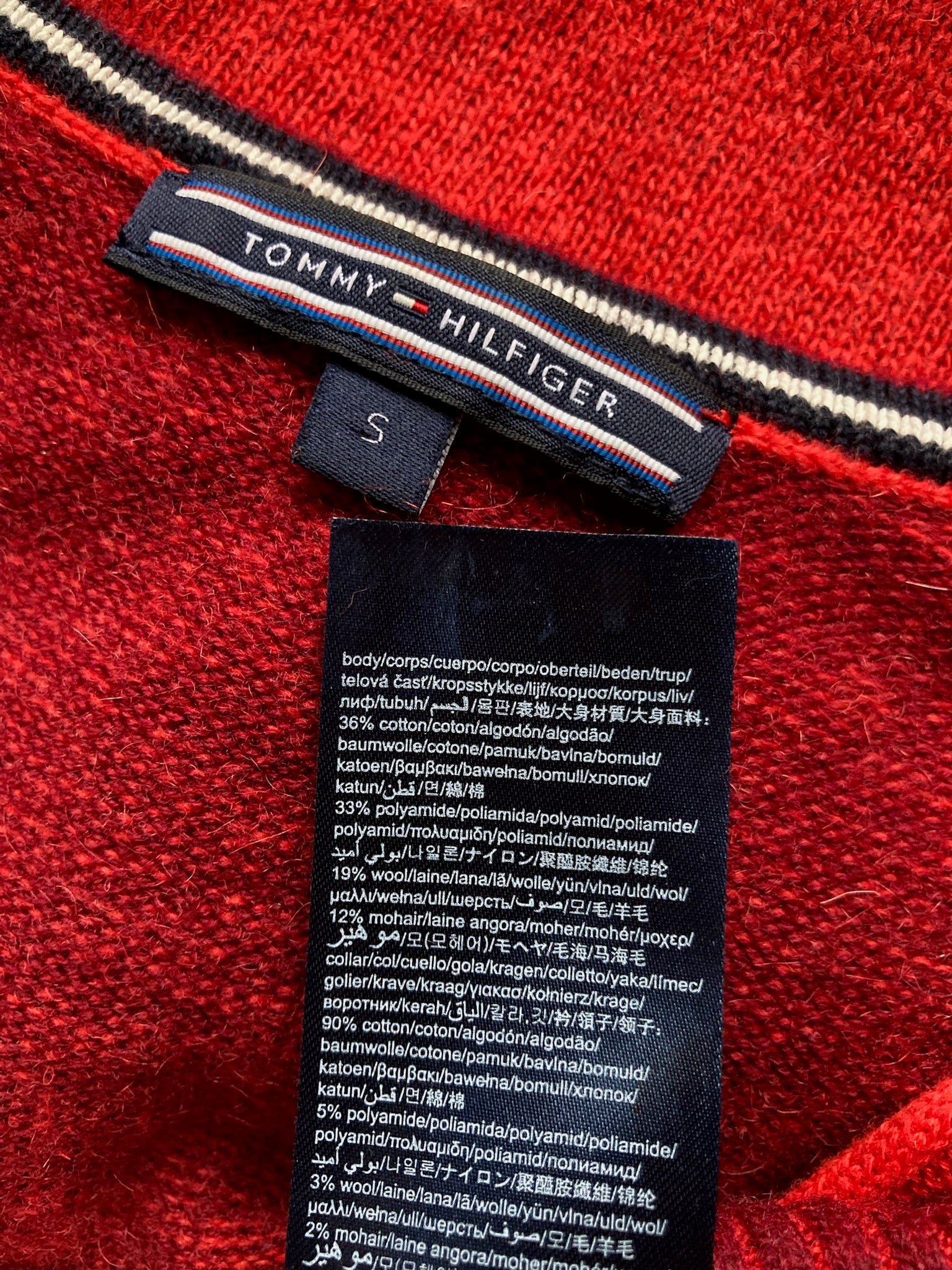 Bluza (19%lana/12%mohair) Tommy Hilfiger - marimea S - Femei