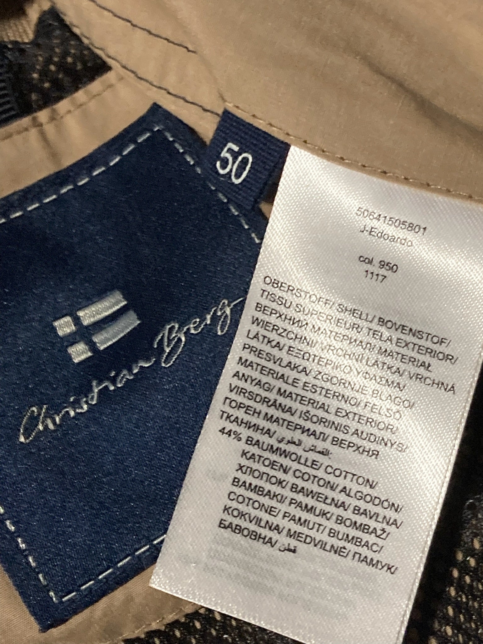 Geaca (jacheta) Christian Berg - marimea 50 - L/XL
