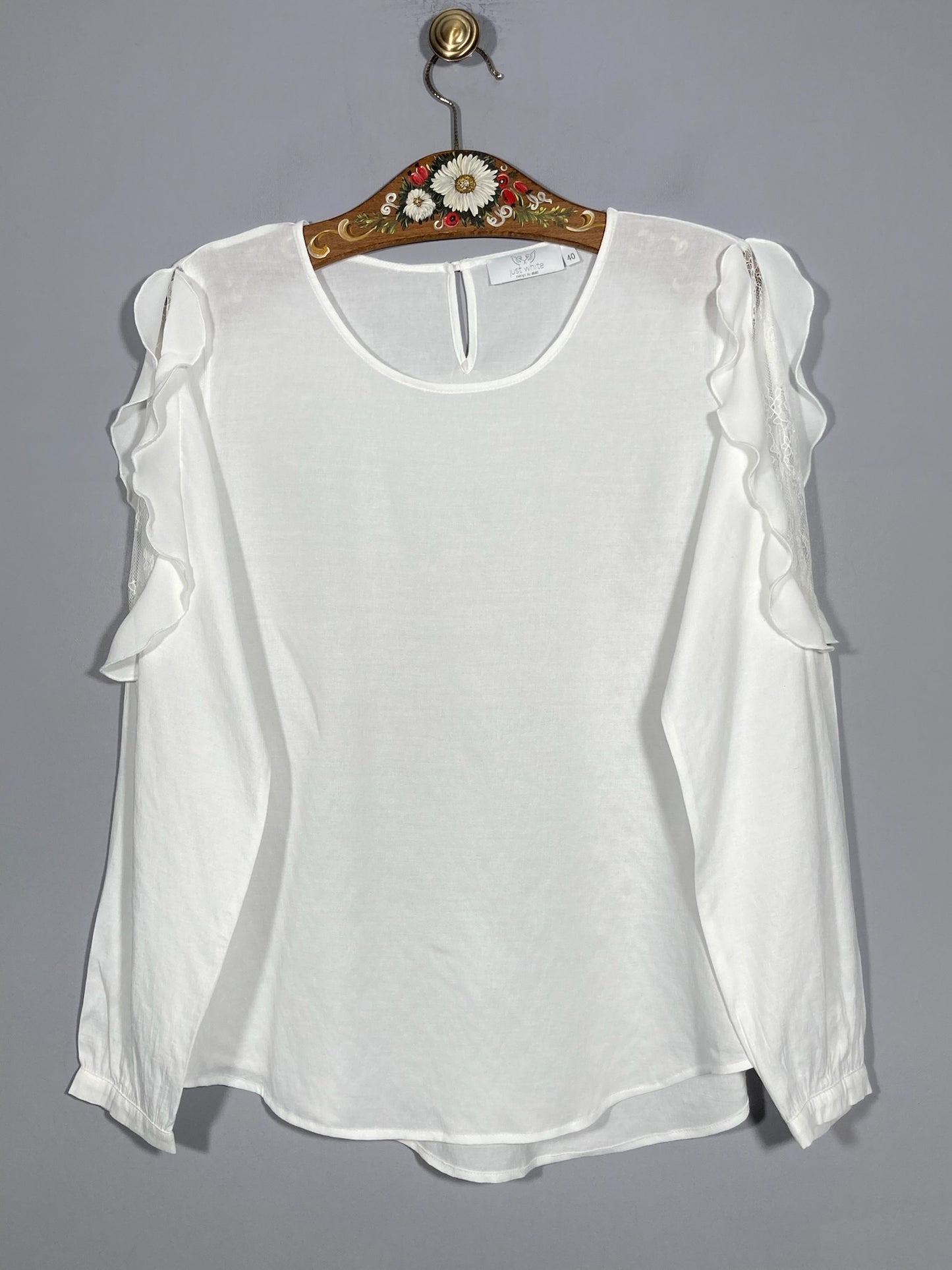 Bluza Just White - marimea 40 - L