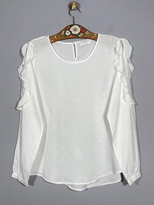 Bluza Just White - marimea 40 - L