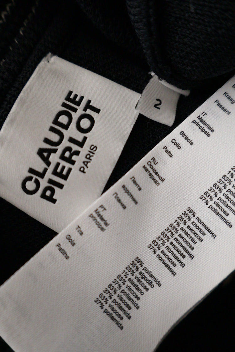 Compleu CLAUDIE PIERLOT margini contrastante și nasturi metalici – S/M – Femei