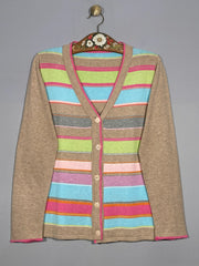 Bluza (cardigan) 85%bumbac/15%cashmir - marimea M - Femei - Intre Umerase