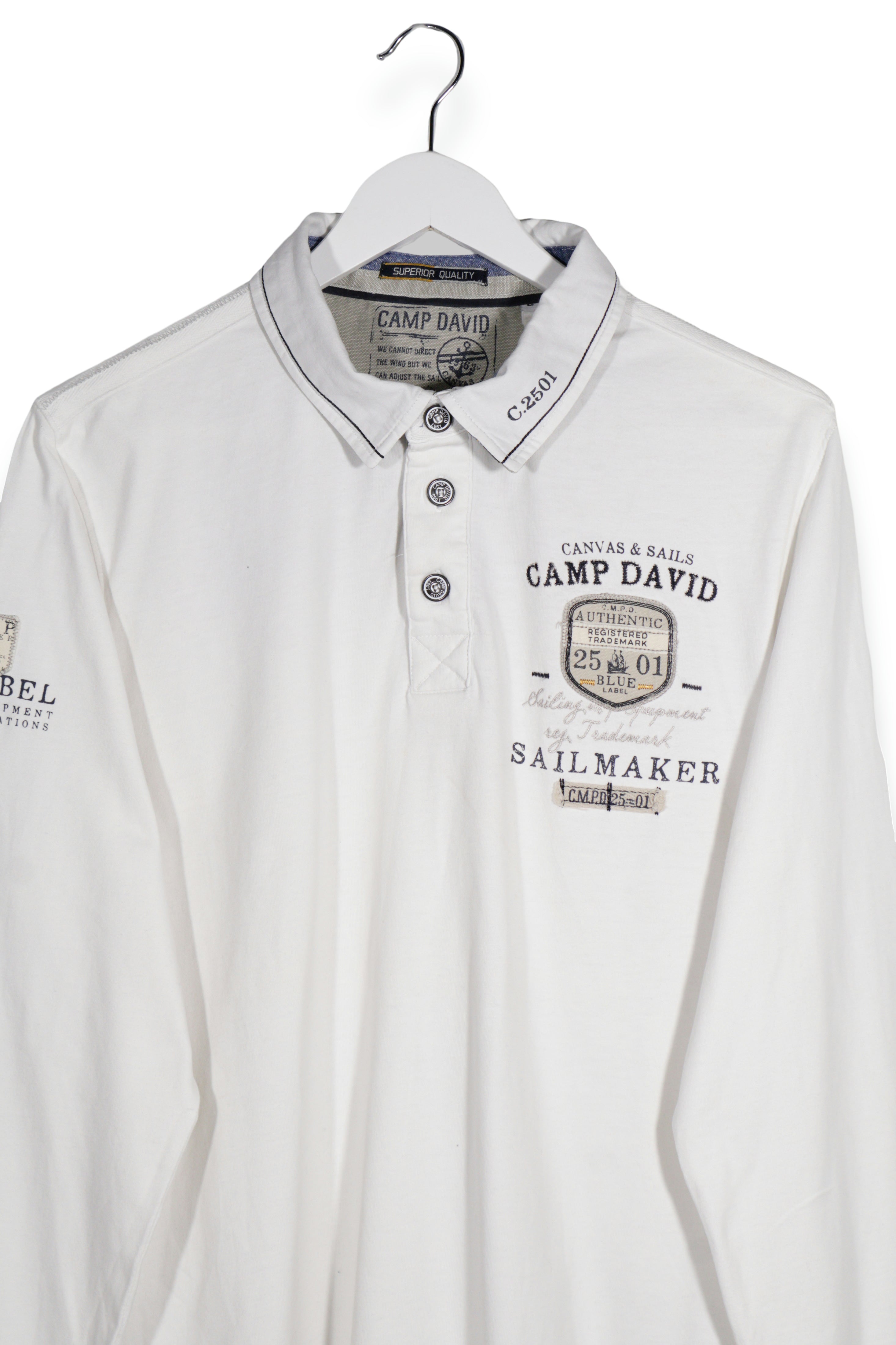 CAMP DAVID – bluză – detaliu – second-hand premium