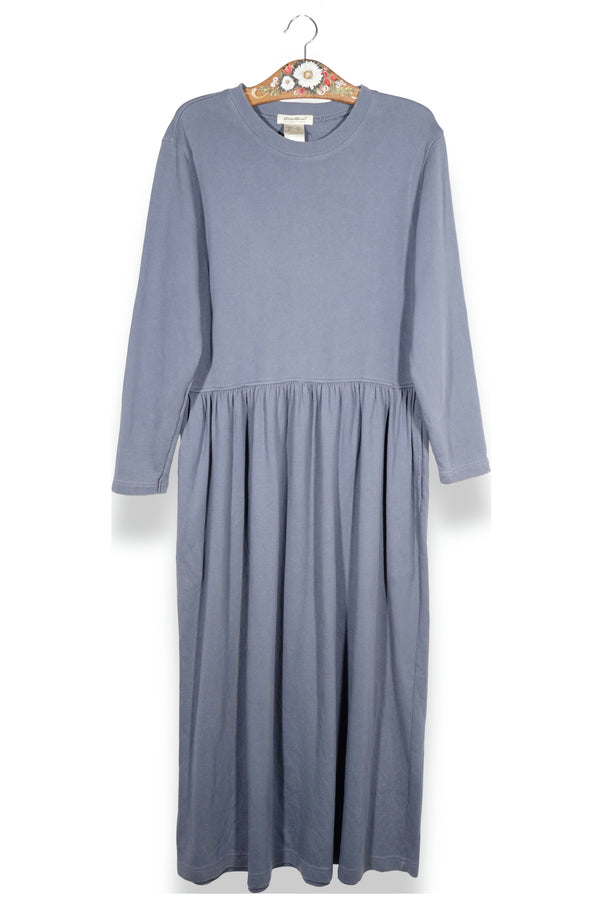 Rochie Eddie Bauer casual din jerseu cu linie lejeră și fustă amplă plisată în talie – S – Femei