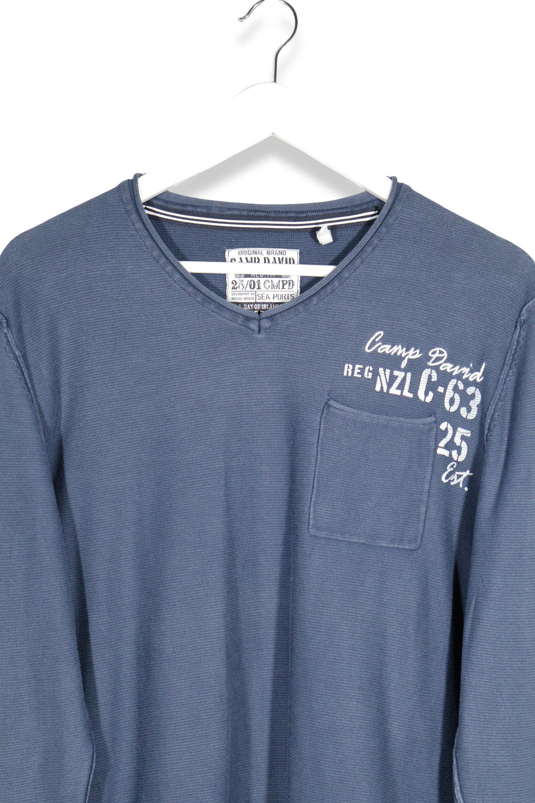 CAMP DAVID – bluză – detaliu – second-hand premium