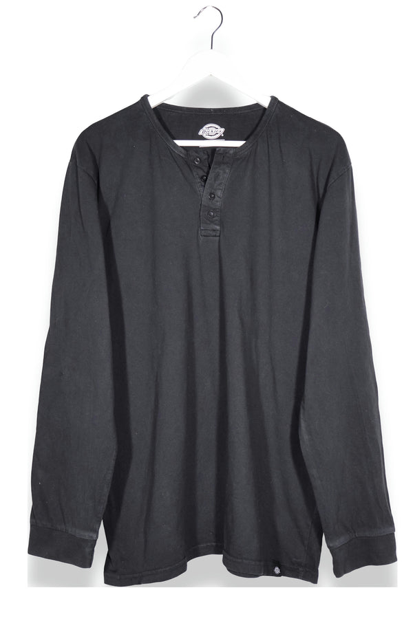 Bluză Dickies tip Henley casual cu guler rotund și plachetă scurtă cu nasturi – XL/XXL – Bărbați