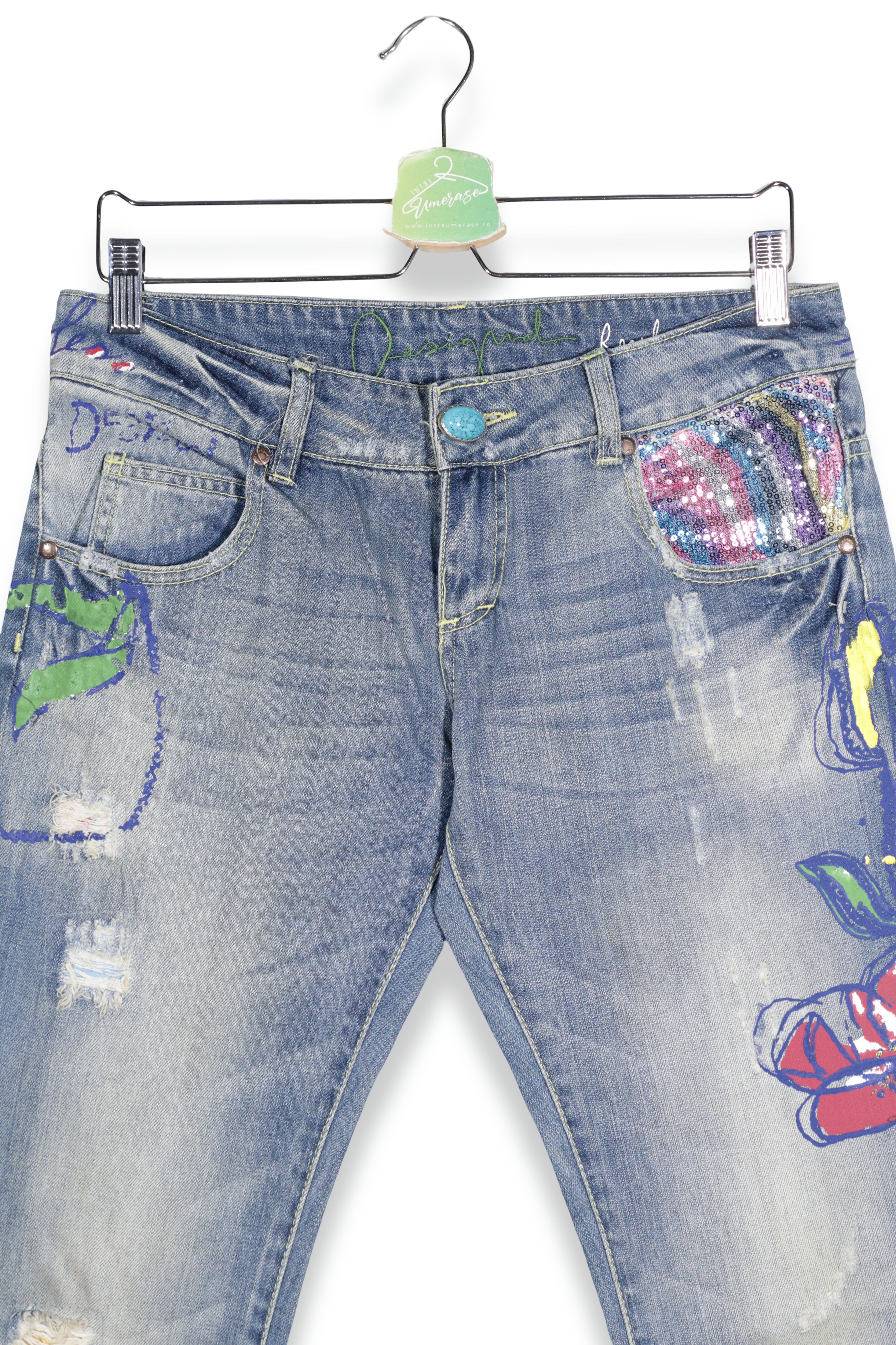 Desigual – blugi – detaliu – second-hand premium