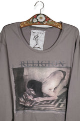 RELIGI⊕N – bluză – detaliu – second-hand premium