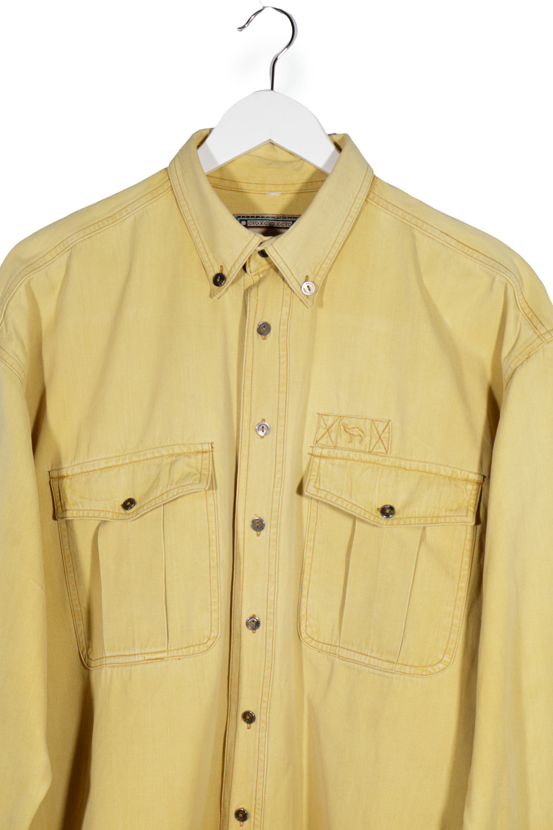 Camel – cămașă – detaliu – second-hand premium