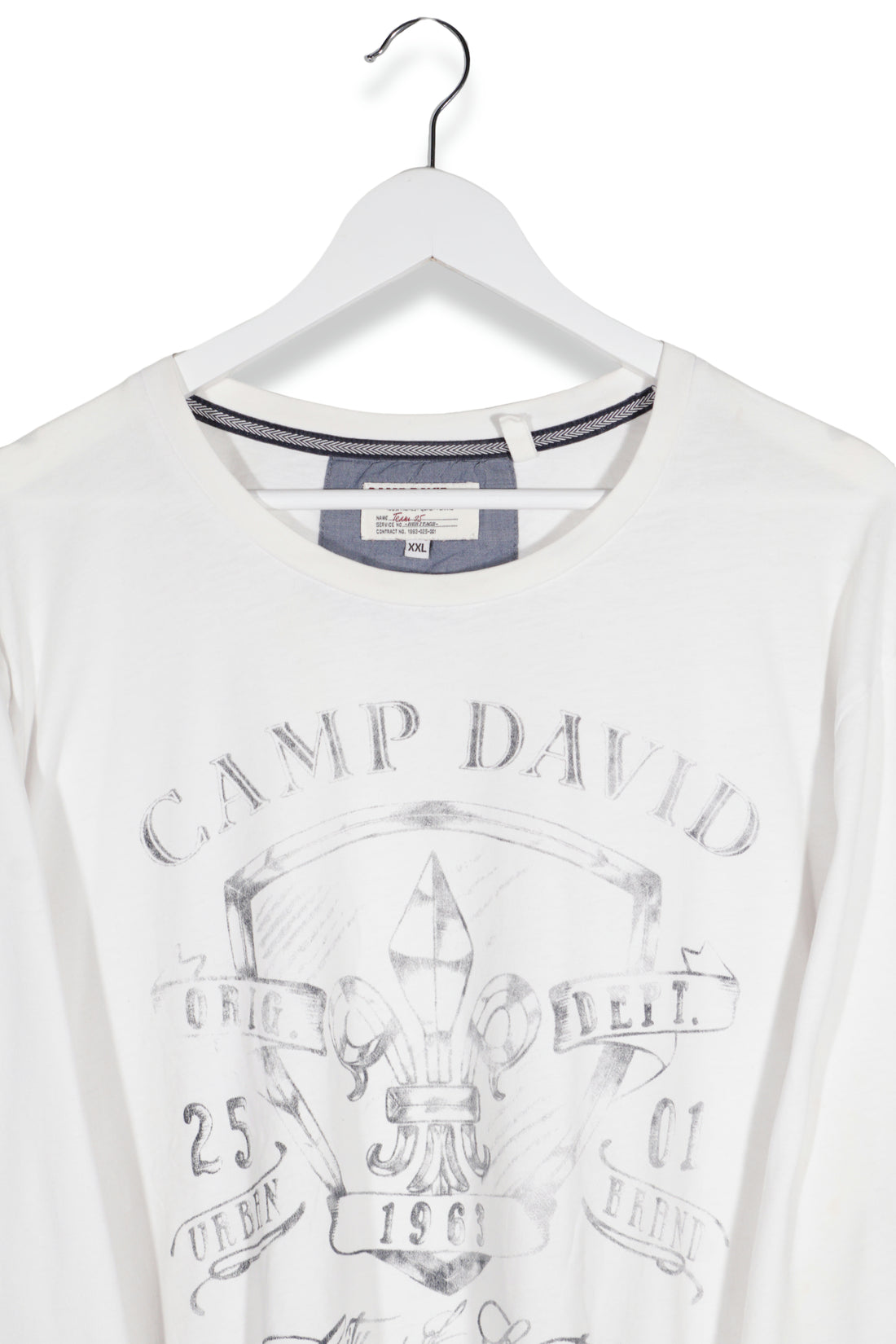 CAMP DAVID Red – bluză – detaliu – second-hand premium
