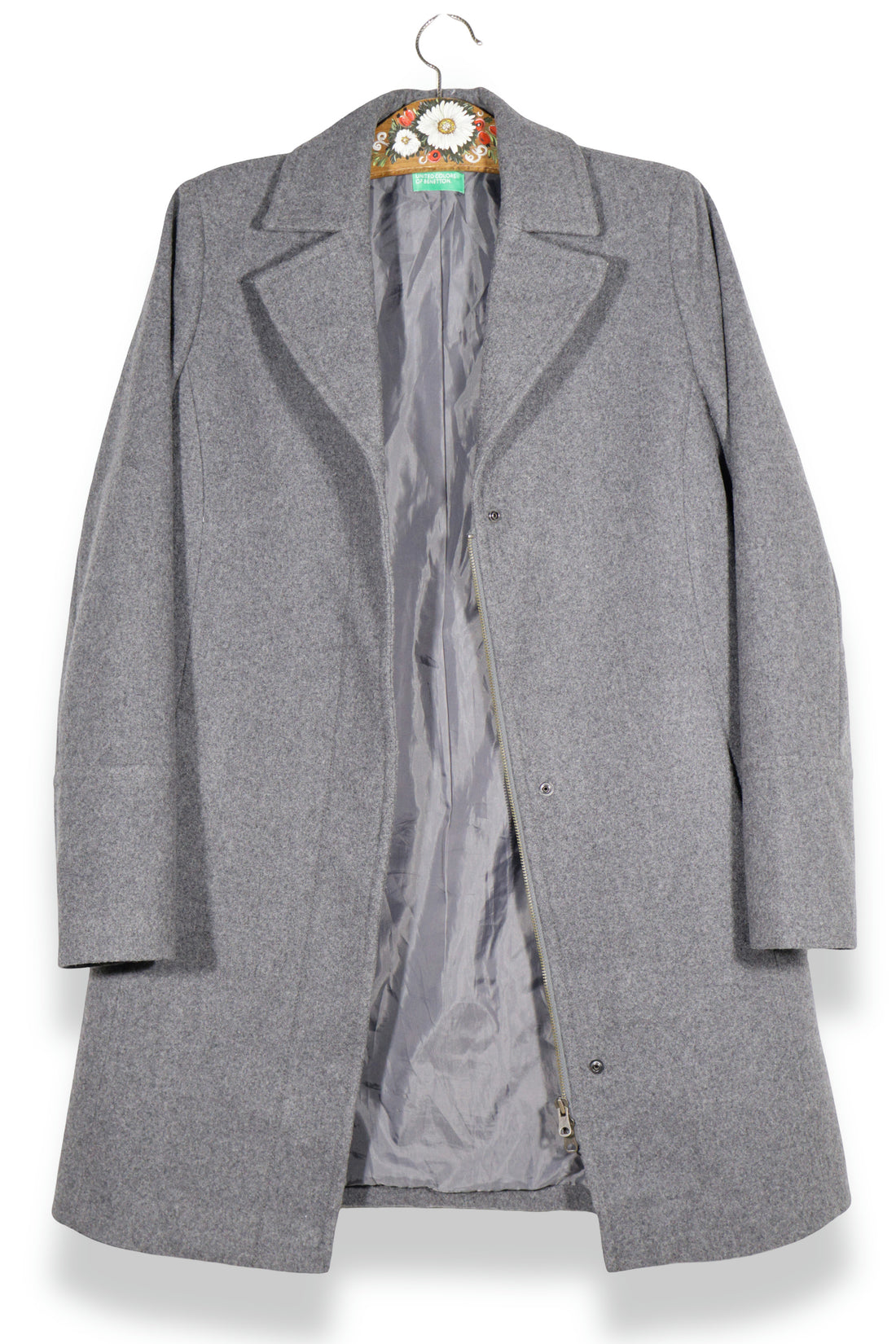 BENETTON – palton – detaliu – second-hand premium