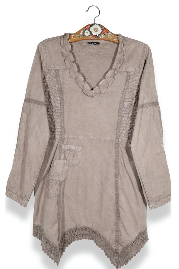 Bluză Body Needs detalii romantice și inserții decorative – L – Femei