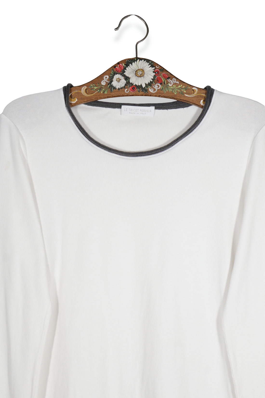 LE TRICOT PERUGIA – bluză – detaliu – second-hand premium