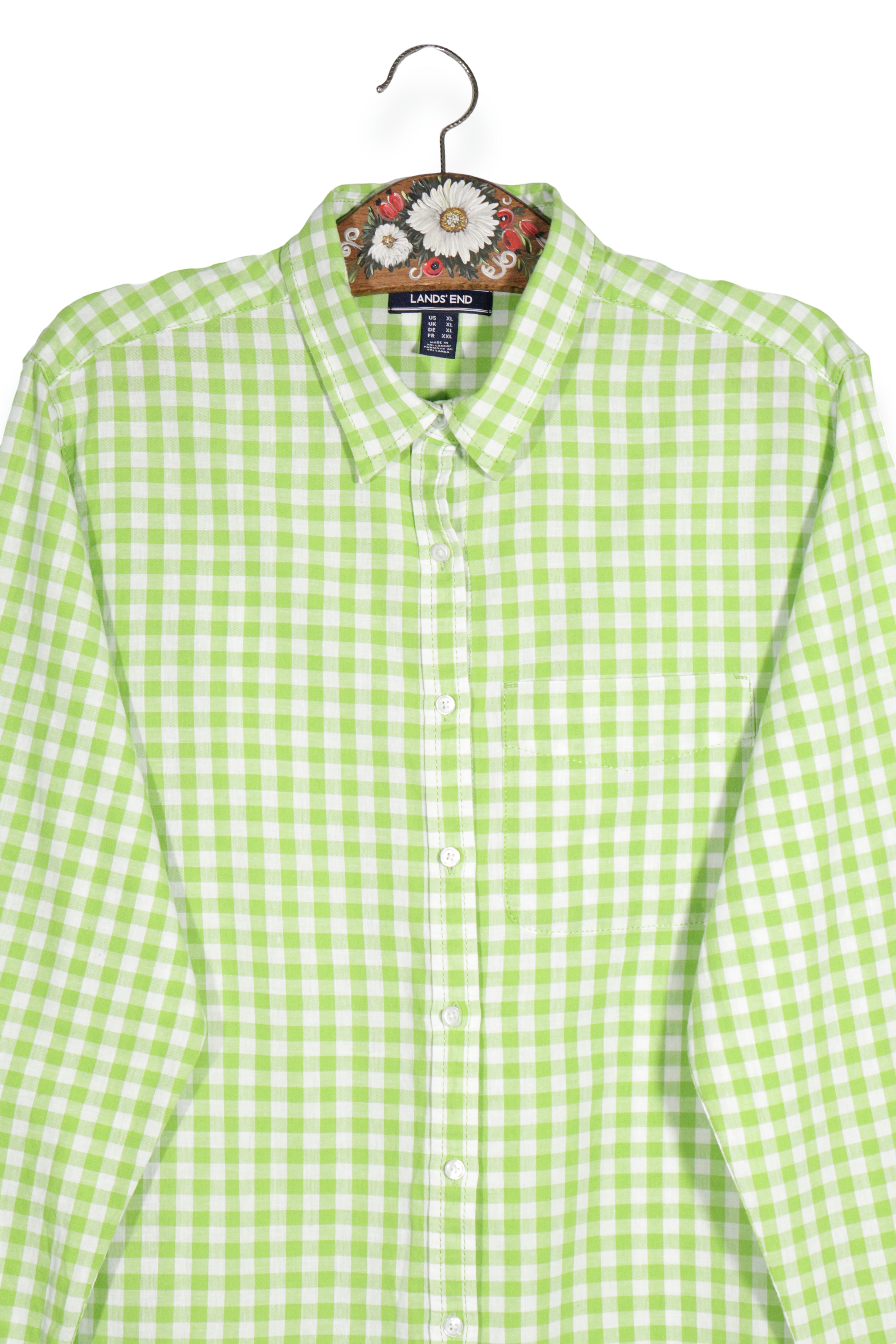 LANDS' END – cămașă – detaliu – second-hand premium
