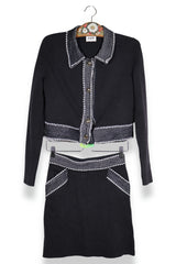 CLAUDIE PIERLOT – costum – vedere din față – second-hand premium