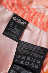 Eticheta marime si compozitie (rotita dreapta) - Cămașă - Jack Wolfskin camasa roz piersica cu imprimeu tropical – XL – Femei