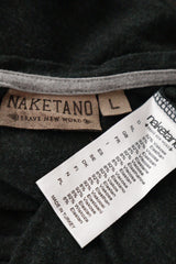 Eticheta marime si compozitie (rotita dreapta) - Tricou - Naketano negru lejer din viscoza – L – Femei
