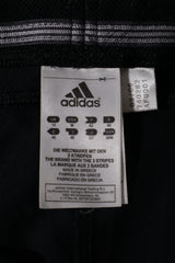 Eticheta marime si compozitie (rotita dreapta) - Colanti scurti - adidas capri negru din material elastic – M – Femei
