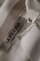 Eticheta marime si compozitie (rotita dreapta) - Tricou - Premium alb polo din bumbac – XL – Bărbați