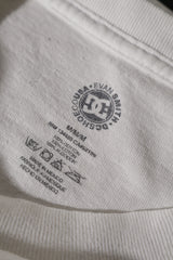 Eticheta marime si compozitie (rotita dreapta) - Tricou - DC alb cu print grafic pastelat – M – Femei