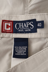 Eticheta marime si compozitie (rotita dreapta) - Pantaloni scurți - RALPH LAUREN cargo bej deschis din material tehnic – XXL – Bărbați