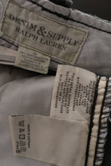 Eticheta marime si compozitie (rotita dreapta) - Pantaloni scurți - RALPH LAUREN cargo gri antracit din bumbac – L – Bărbați