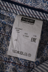 Eticheta marime si compozitie (rotita dreapta) - Pantaloni scurți - Bugatti chino roz prafuit din bumbac – XS – Bărbați