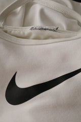 Eticheta marime si compozitie (rotita dreapta) - Top - NIKE alb cu spate incrucisat si croiala sport – M – Femei