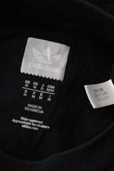 Eticheta marime si compozitie (rotita dreapta) - Tricou - Adidas negru din bumbac cu buzunar aplicat grafic – M – Bărbați