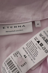 Eticheta marime si compozitie (rotita dreapta) - Bluză - Eterna roz pal din bumbac cu decolteu in V – XXL – Femei