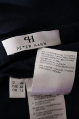 Eticheta marime si compozitie (rotita dreapta) - Bluză - Premium bleumarin din cupro reciclat cu decolteu in V – L – Femei