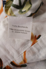 Eticheta marime si compozitie (rotita dreapta) - Fustă - Alte branduri albă cu imprimeu floral multicolor – M – Femei